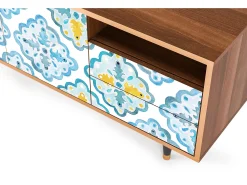 Mueble de TV - 125х56х41 cm - T7 - Portugese tiles, Nogueira^ Móvel De Tv
