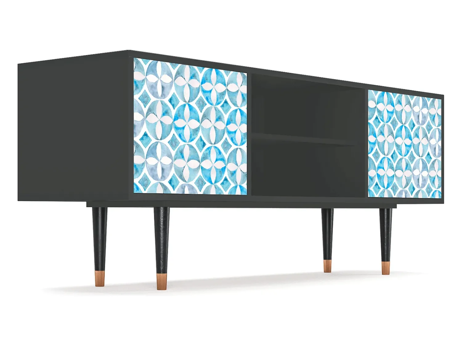 Móvel De Tv* Mueble de TV - 170х69х48 cm - T2 - Porto Mood, Antracite Cinza antracite