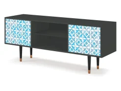Móvel De Tv* Mueble de TV - 170х69х48 cm - T2 - Porto Mood, Antracite Cinza antracite