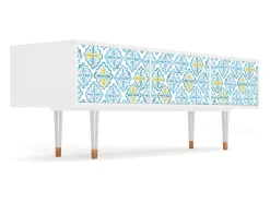 Móvel De Tv| Mueble de TV - 170х59х48 cm - T4 - Portugese tiles, Branco Bege