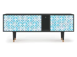 Móvel De Tv| Mueble de TV - 170х69х48 cm - T1 - Porto Mood, Antracite Cinza antracite