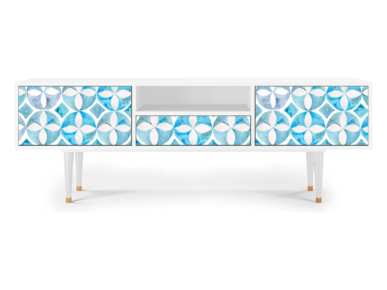 Móvel De Tv| Mueble de TV - 170х59х41 cm - T6 - Porto Mood, Branco Bege