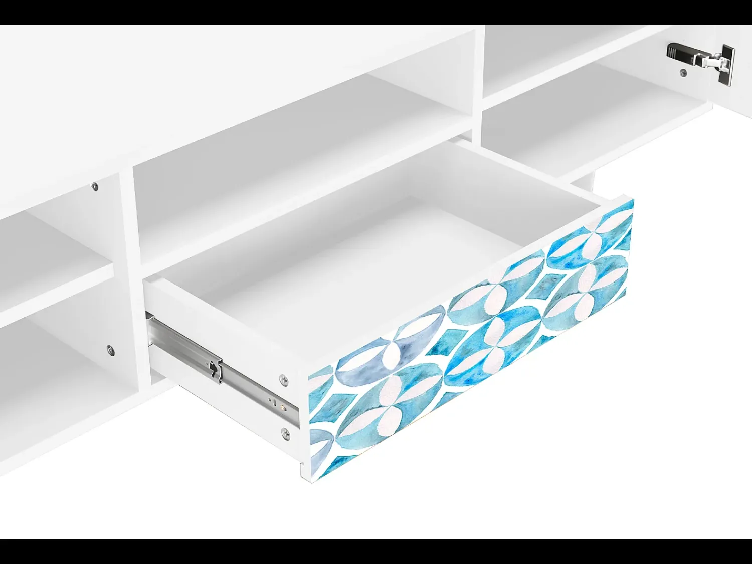 Móvel De Tv| Mueble de TV - 170х59х41 cm - T6 - Porto Mood, Branco Bege