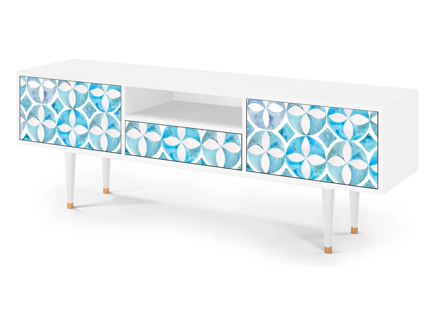 Móvel De Tv| Mueble de TV - 170х59х41 cm - T6 - Porto Mood, Branco Bege