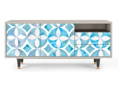 Móvel De Tv* Mueble de TV - 125х56х41 cm - T7 - Porto Mood, Areia Bege