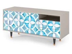 Móvel De Tv* Mueble de TV - 125х56х41 cm - T7 - Porto Mood, Areia Bege