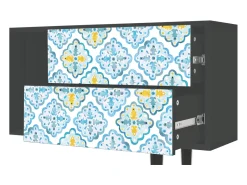Mueble de TV - 170х69х48 cm - T1 - Portugese tiles, Antracite^ Móvel De Tv