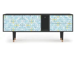 Mueble de TV - 170х69х48 cm - T1 - Portugese tiles, Antracite^ Móvel De Tv