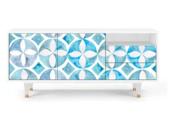 Móvel De Tv| Mueble de TV - 125х56х41 cm - T7 - Porto Mood, Branco Bege