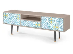 Móvel De Tv| Mueble de TV - 170х59х41 cm - T6 - Portugese tiles, Areia Bege