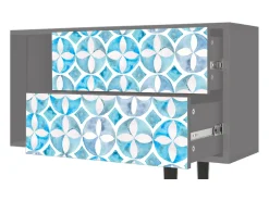 Mueble de TV - 170х69х48 cm - T1 - Porto Mood, Cinza^ Móvel De Tv