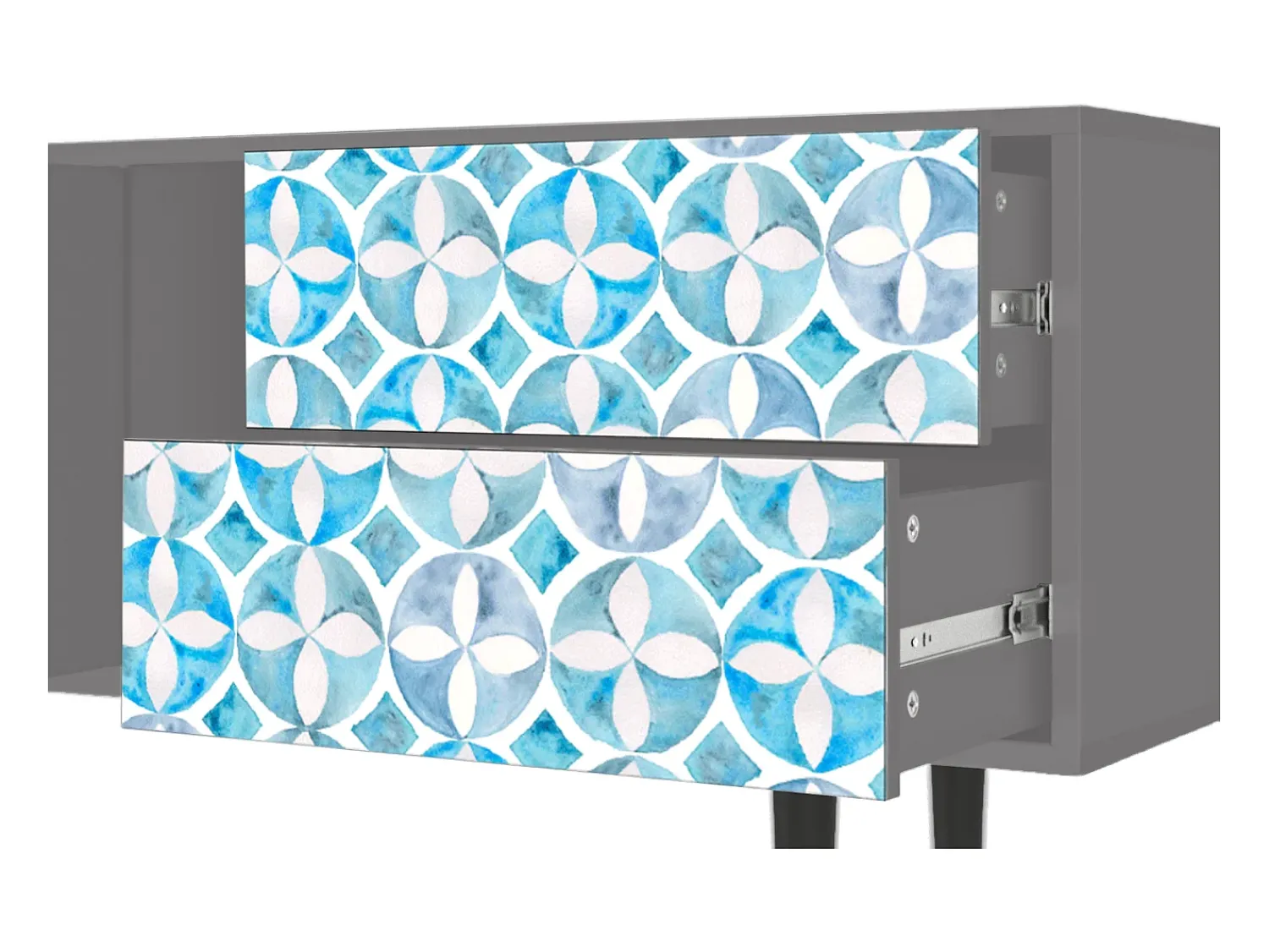 Mueble de TV - 170х69х48 cm - T1 - Porto Mood, Cinza^ Móvel De Tv