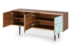Móvel De Tv| Mueble de TV - 150х69х41 cm - T5 - Portugese tiles, Nogueira Castanho