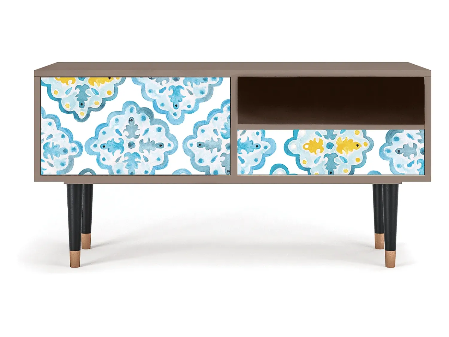 Móvel De Tv* Mueble de TV - 115х59х48 cm - T3 - Portugese tiles, Latte Bege