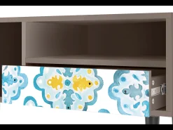 Móvel De Tv* Mueble de TV - 115х59х48 cm - T3 - Portugese tiles, Latte Bege