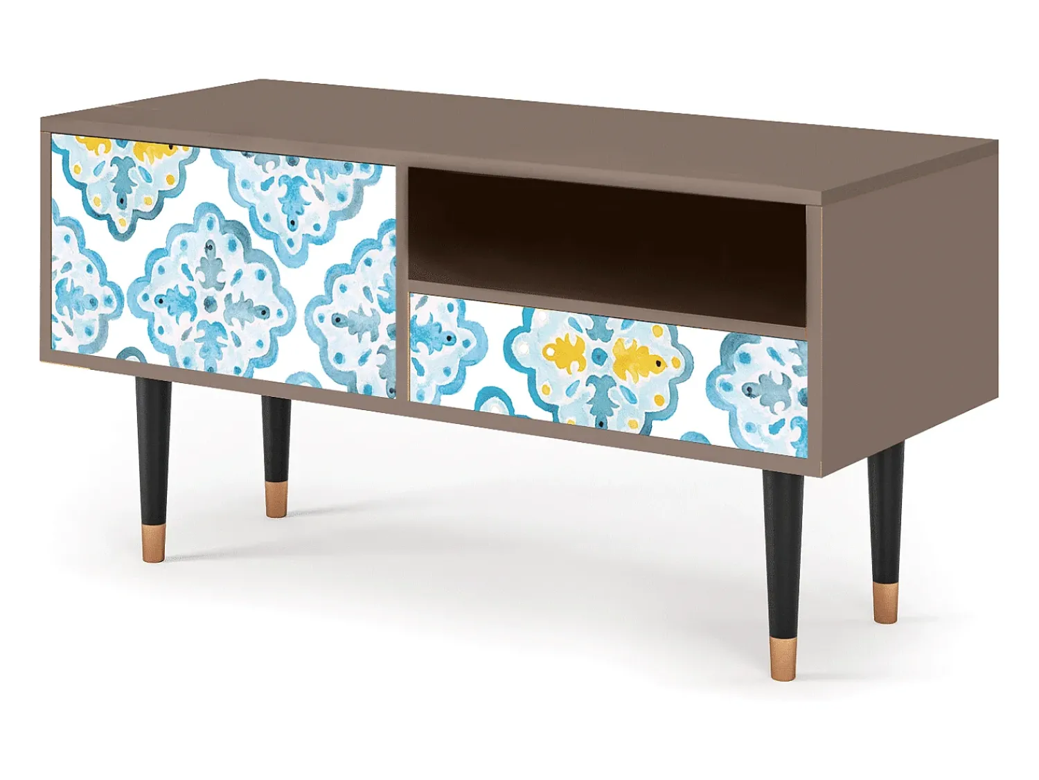 Móvel De Tv* Mueble de TV - 115х59х48 cm - T3 - Portugese tiles, Latte Bege
