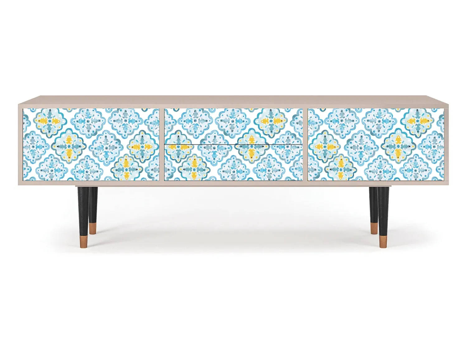 Móvel De Tv* Mueble de TV - 170х59х48 cm - T4 - Portugese tiles, Latte Bege