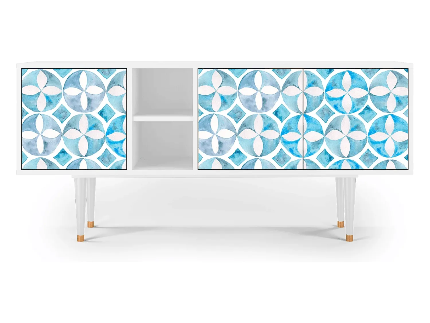 Mueble de TV - 150х69х41 cm - T5 - Porto Mood, Branco^ Móvel De Tv