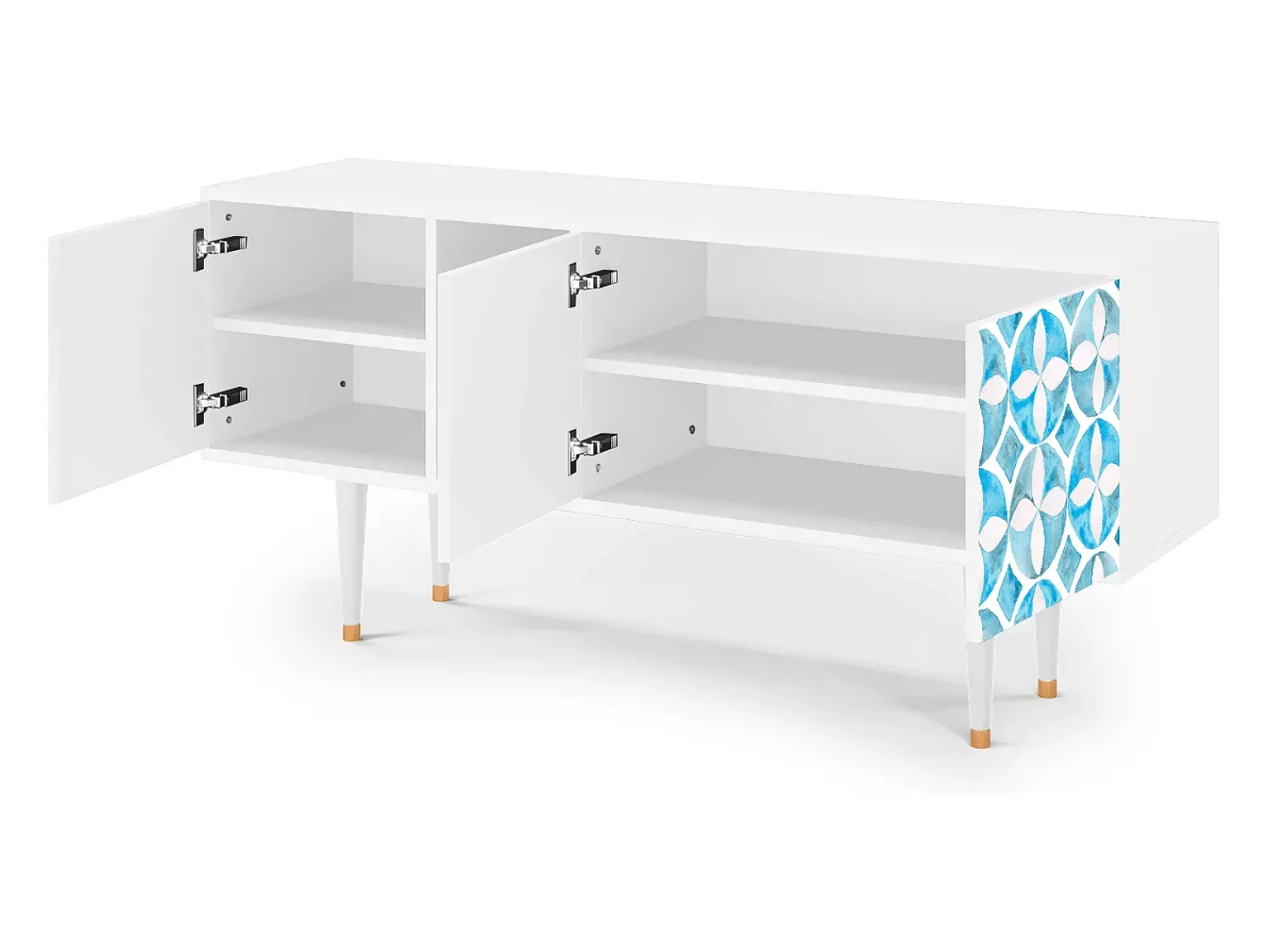 Mueble de TV - 150х69х41 cm - T5 - Porto Mood, Branco^ Móvel De Tv