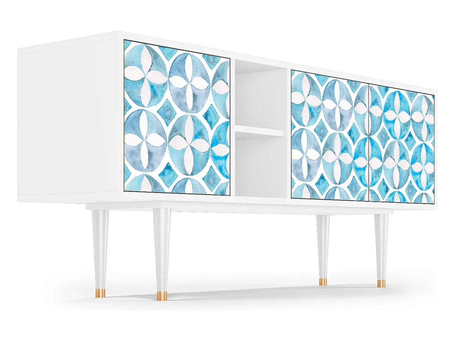 Mueble de TV - 150х69х41 cm - T5 - Porto Mood, Branco^ Móvel De Tv