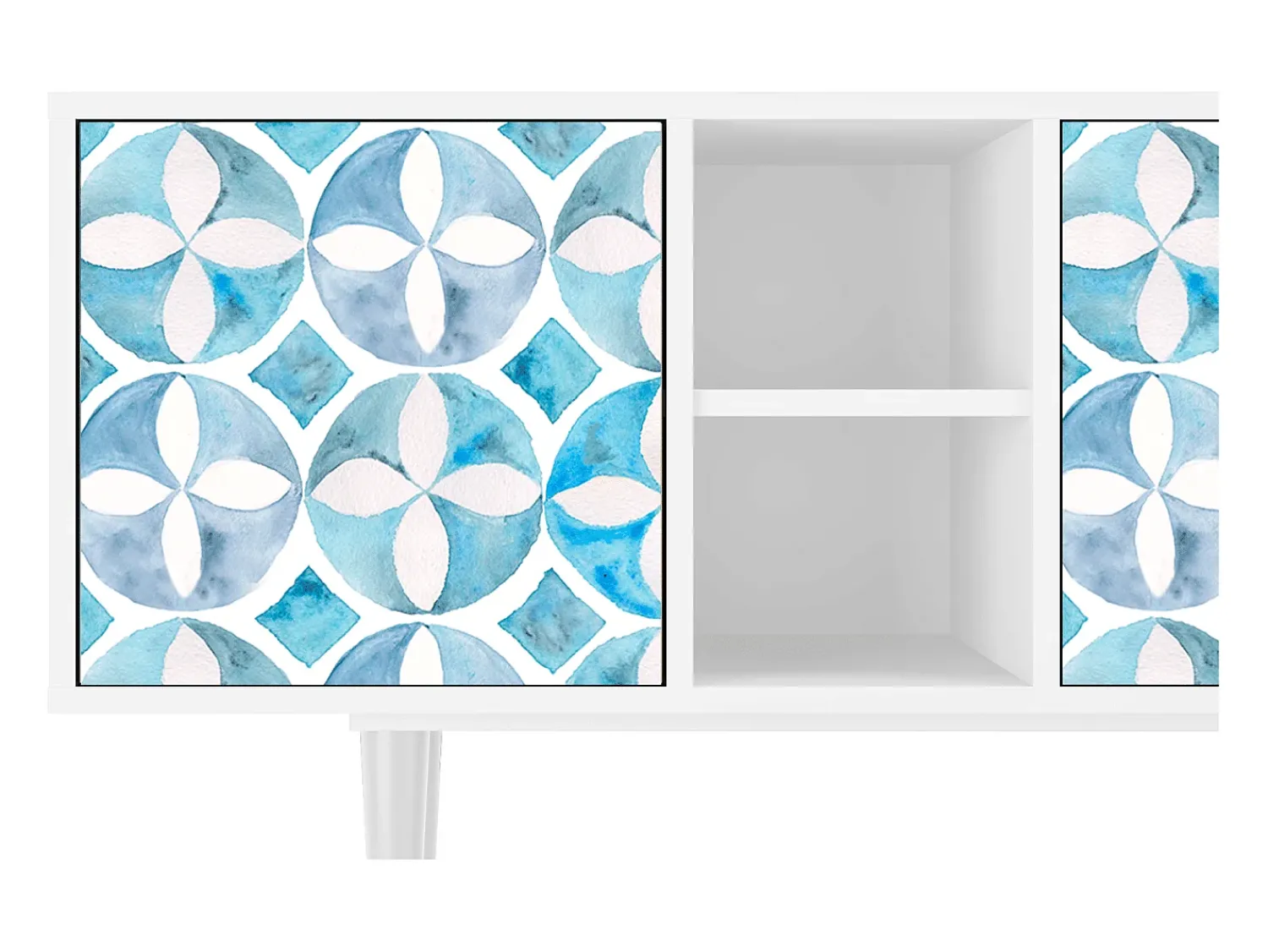 Mueble de TV - 150х69х41 cm - T5 - Porto Mood, Branco^ Móvel De Tv