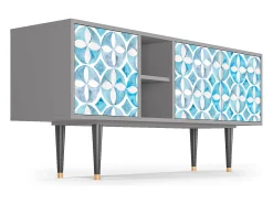 Online Mueble de TV - 150х69х41 cm - T5 - Porto Mood, Cinza Cinzento