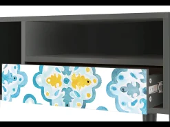 Móvel De Tv* Mueble de TV - 115х59х48 cm - T3 - Portugese tiles, Antracite Cinza antracite