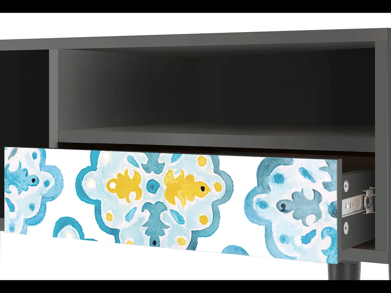 Móvel De Tv* Mueble de TV - 115х59х48 cm - T3 - Portugese tiles, Antracite Cinza antracite