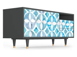 Móvel De Tv* Mueble de TV - 125х56х41 cm - T7 - Porto Mood, Antracite Cinza antracite