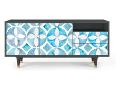Móvel De Tv* Mueble de TV - 125х56х41 cm - T7 - Porto Mood, Antracite Cinza antracite