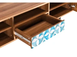 Mueble de TV - 170х59х41 cm - T6 - Porto Mood, Nogueira^ Móvel De Tv