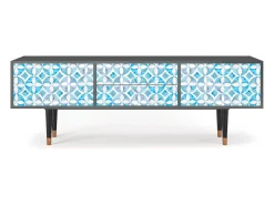 Móvel De Tv| Mueble de TV - 170х59х48 cm - T4 - Porto Mood, Antracite Cinza antracite