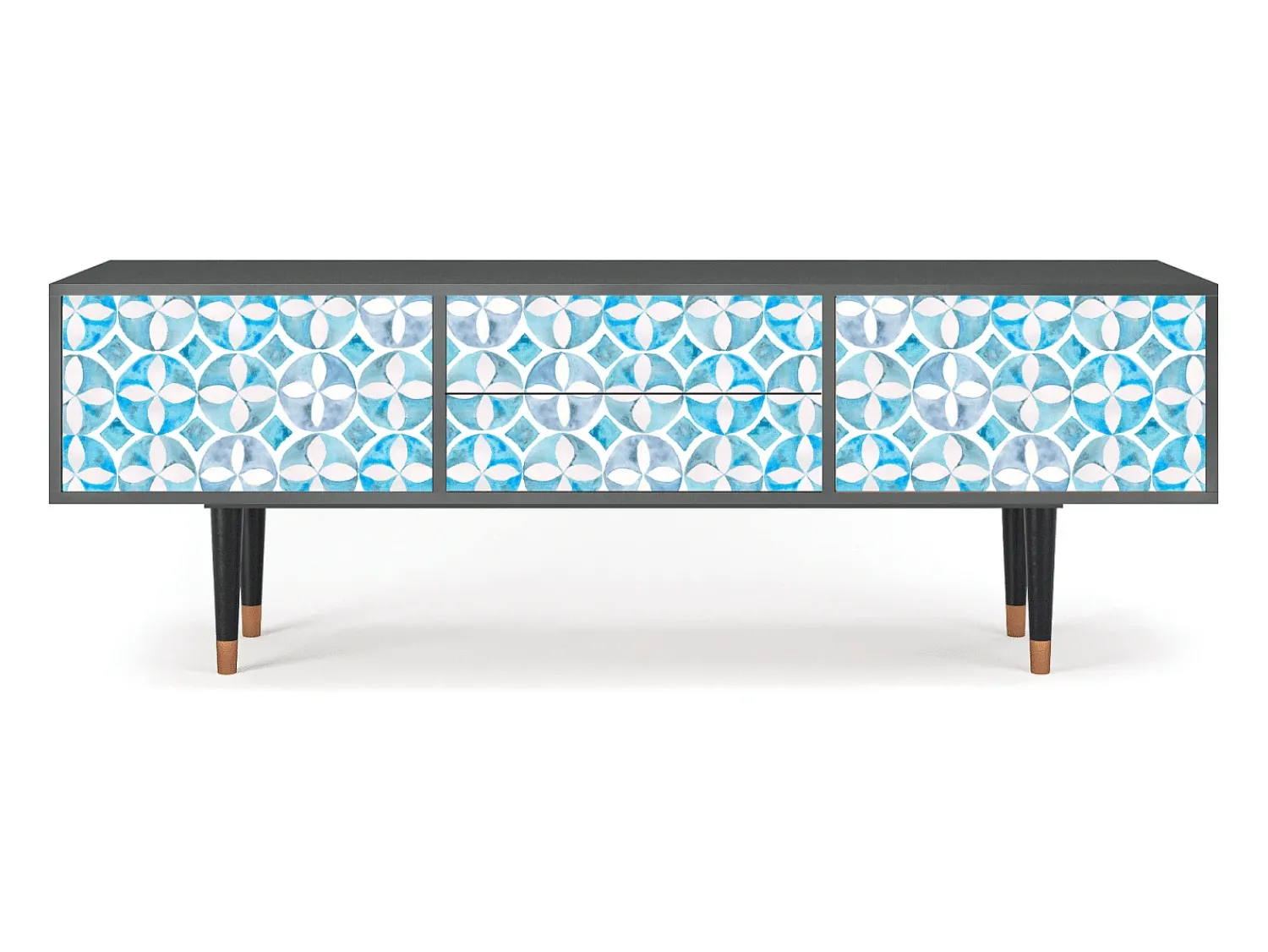 Móvel De Tv| Mueble de TV - 170х59х48 cm - T4 - Porto Mood, Antracite Cinza antracite