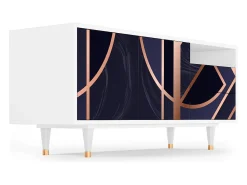 Sale Mueble de TV - 125х56х41 cm - T7 - Purple Temple, Branco Bege