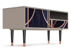 Móvel De Tv* Mueble de TV - 115х59х48 cm - T3 - Purple Temple, Areia Bege