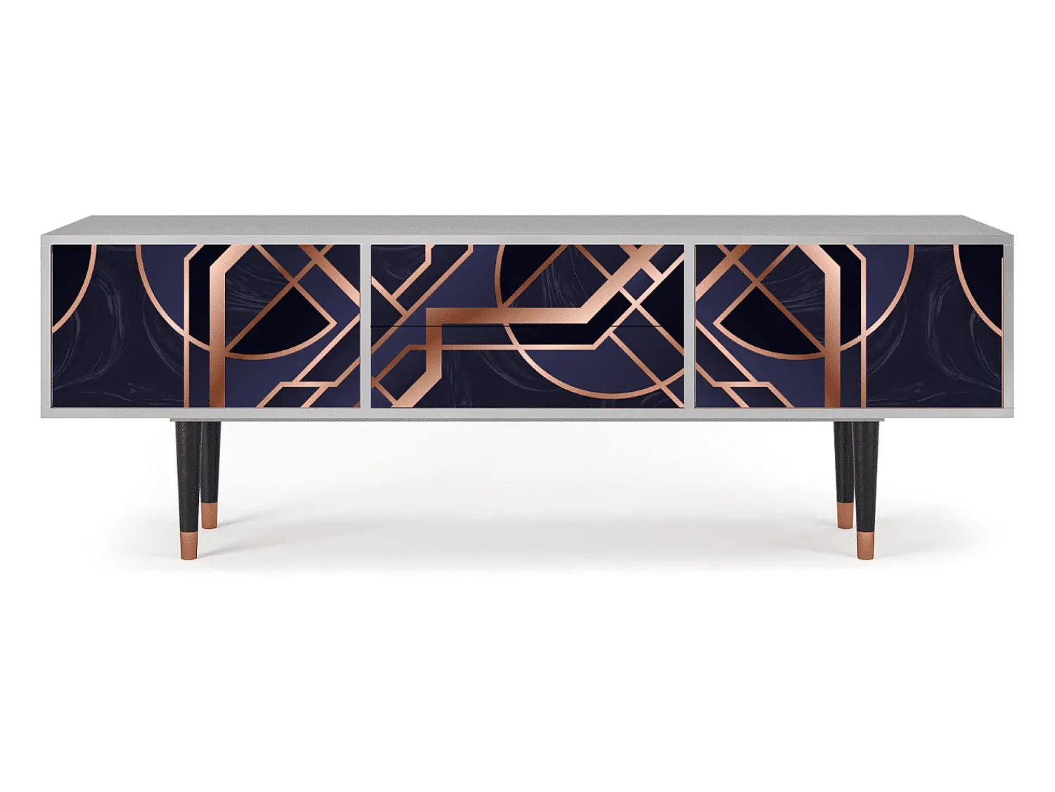 Best Mueble de TV - 170х59х48 cm - T4 - Purple Temple, Cinza Cinzento