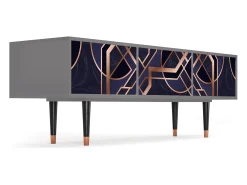 Best Mueble de TV - 170х59х48 cm - T4 - Purple Temple, Cinza Cinzento