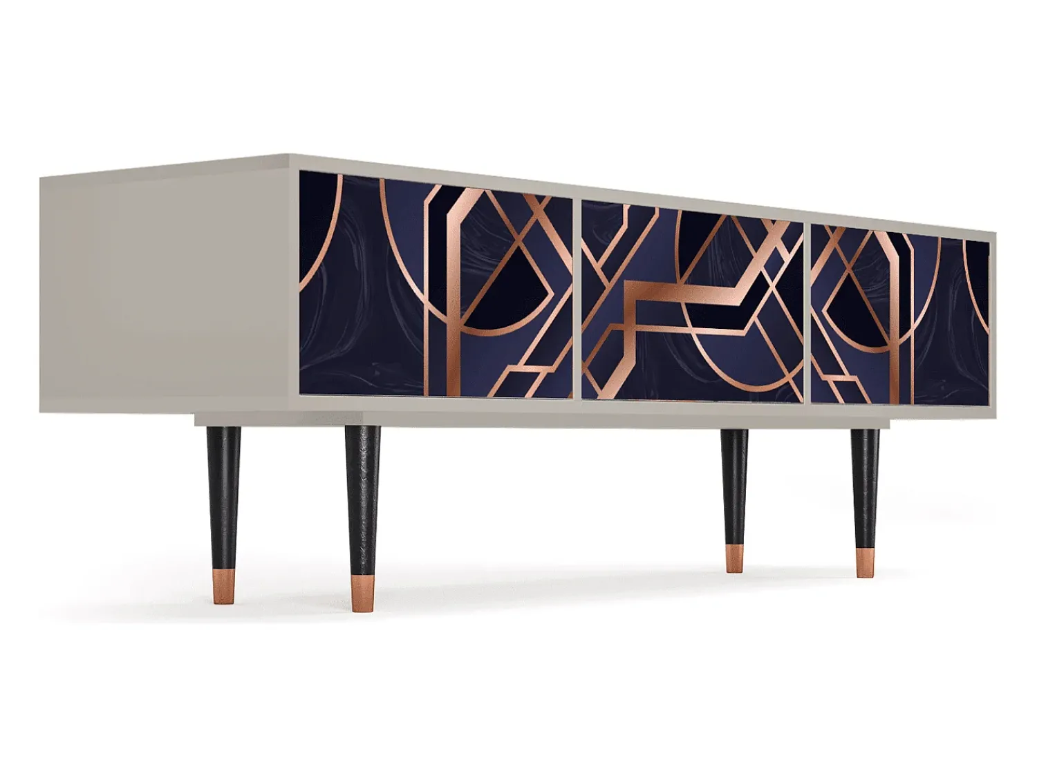 Móvel De Tv* Mueble de TV - 170х59х48 cm - T4 - Purple Temple, Areia Bege