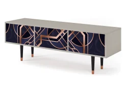 Móvel De Tv* Mueble de TV - 170х59х48 cm - T4 - Purple Temple, Areia Bege