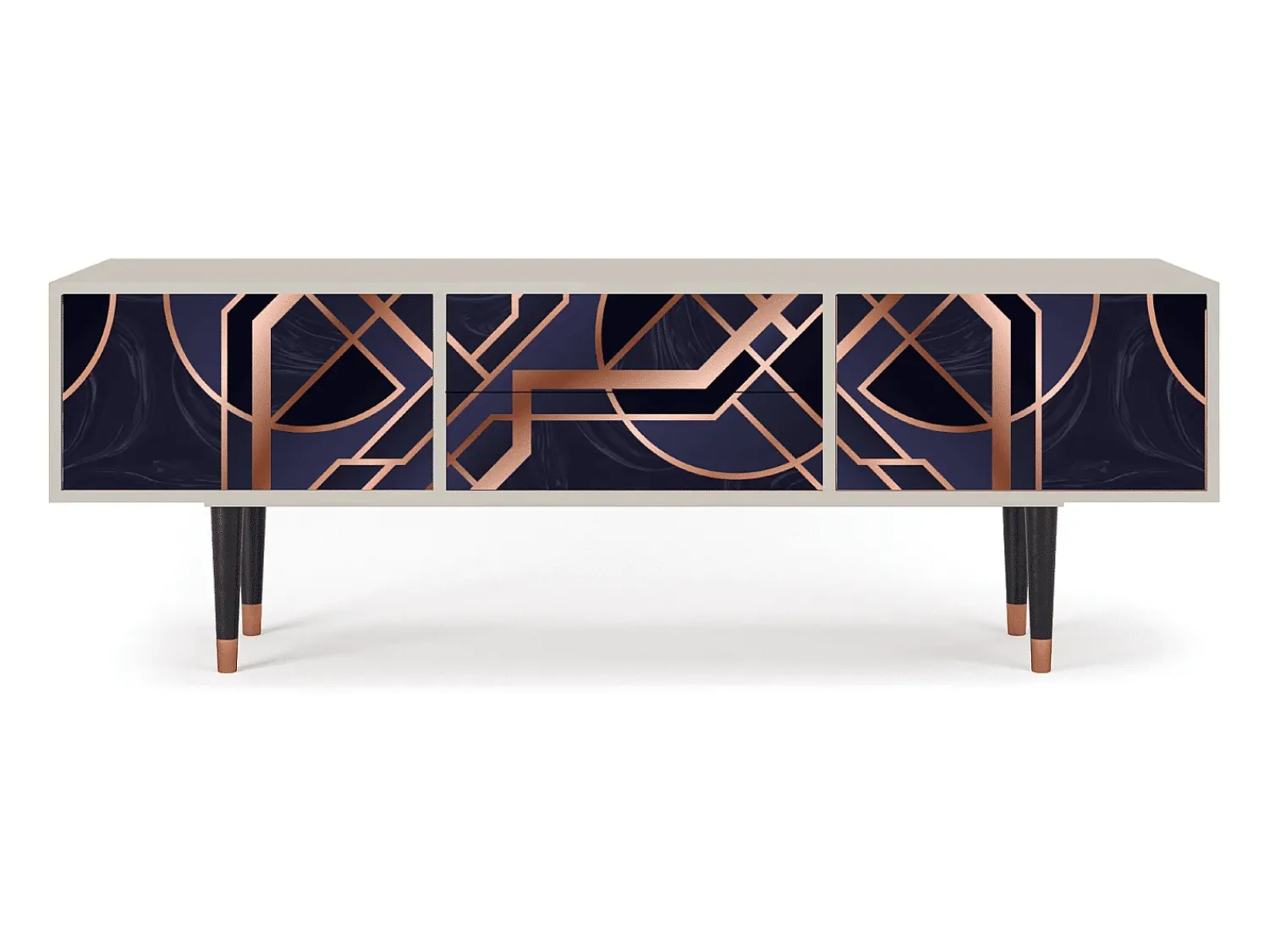 Móvel De Tv* Mueble de TV - 170х59х48 cm - T4 - Purple Temple, Areia Bege