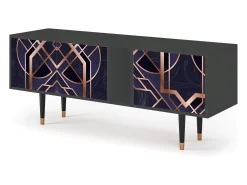 Mueble de TV - 170х69х48 cm - T1 - Purple Temple, Antracite^ Móvel De Tv