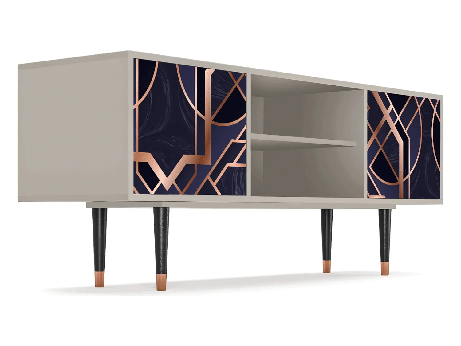 Mueble de TV - 170х69х48 cm - T2 - Purple Temple, Areia^ Móvel De Tv