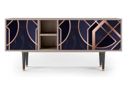 Móvel De Tv* Mueble de TV - 150х69х41 cm - T5 - Purple Temple, Latte Bege