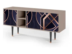 Móvel De Tv* Mueble de TV - 150х69х41 cm - T5 - Purple Temple, Latte Bege