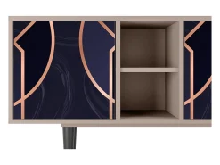 Móvel De Tv* Mueble de TV - 150х69х41 cm - T5 - Purple Temple, Latte Bege