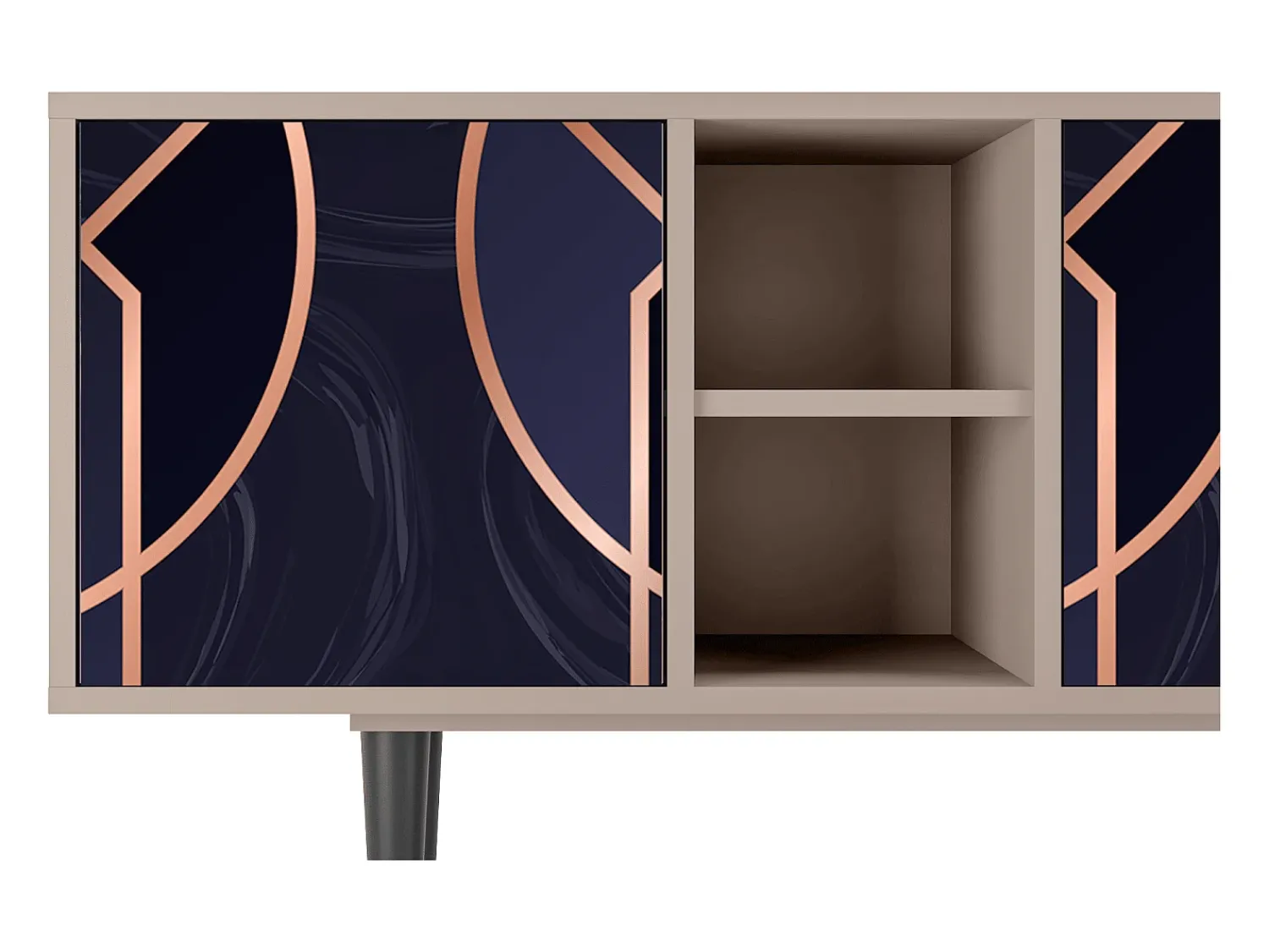Móvel De Tv* Mueble de TV - 150х69х41 cm - T5 - Purple Temple, Latte Bege