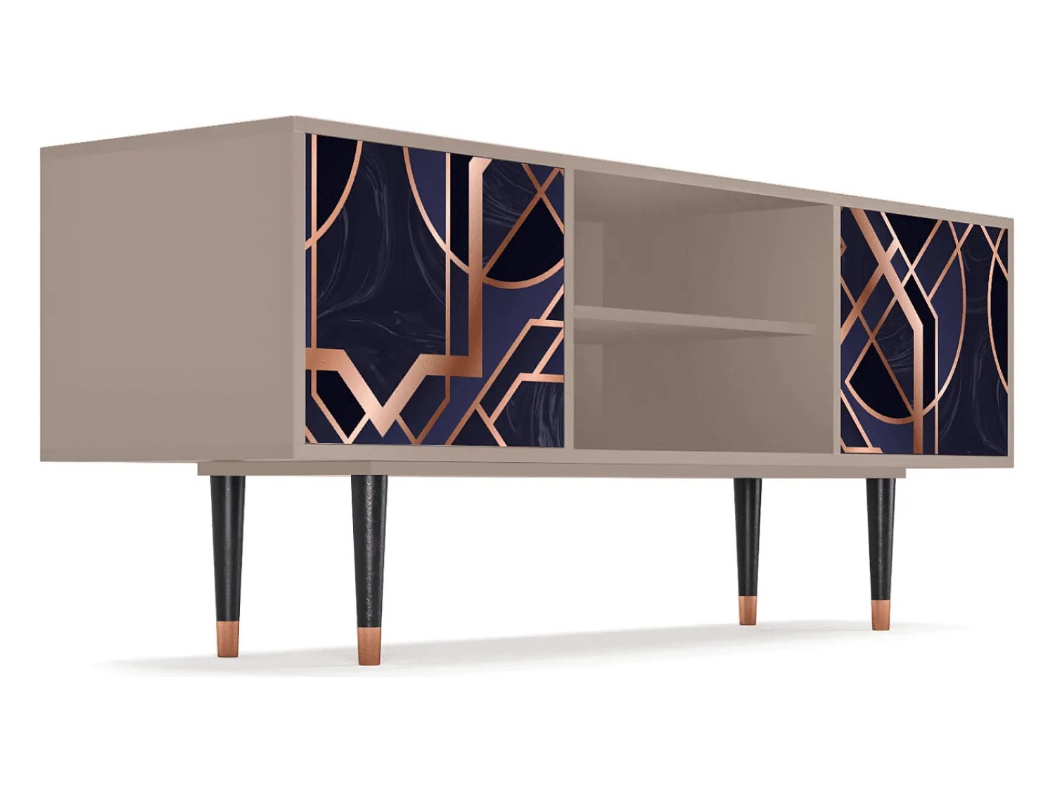 Online Mueble de TV - 170х69х48 cm - T2 - Purple Temple, Latte Bege