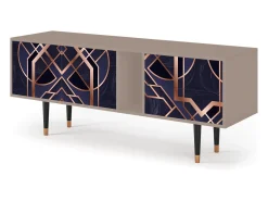 Móvel De Tv* Mueble de TV - 170х69х48 cm - T1 - Purple Temple, Latte Bege