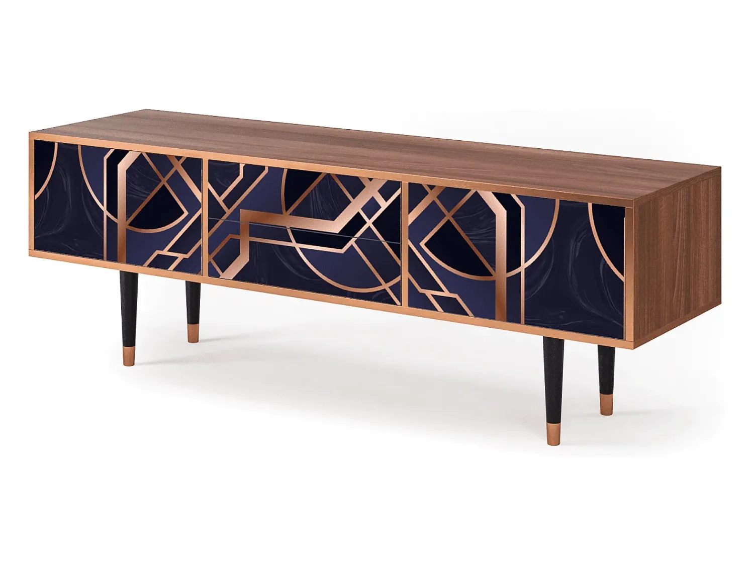 Best Mueble de TV - 170х59х48 cm - T4 - Purple Temple, Nogueira Castanho