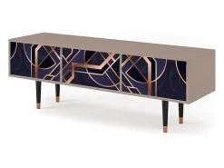 Móvel De Tv* Mueble de TV - 170х59х48 cm - T4 - Purple Temple, Latte Bege